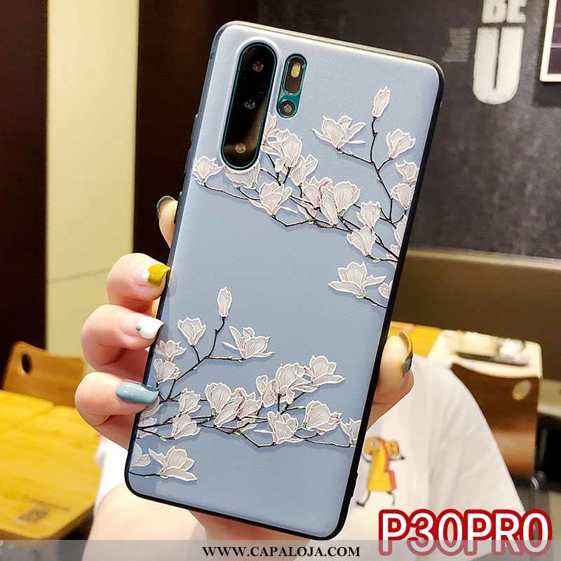 Capa Huawei P30 Pro Silicone Criativas Antiqueda Cordao Rosa, Capas Huawei P30 Pro Personalizada Com