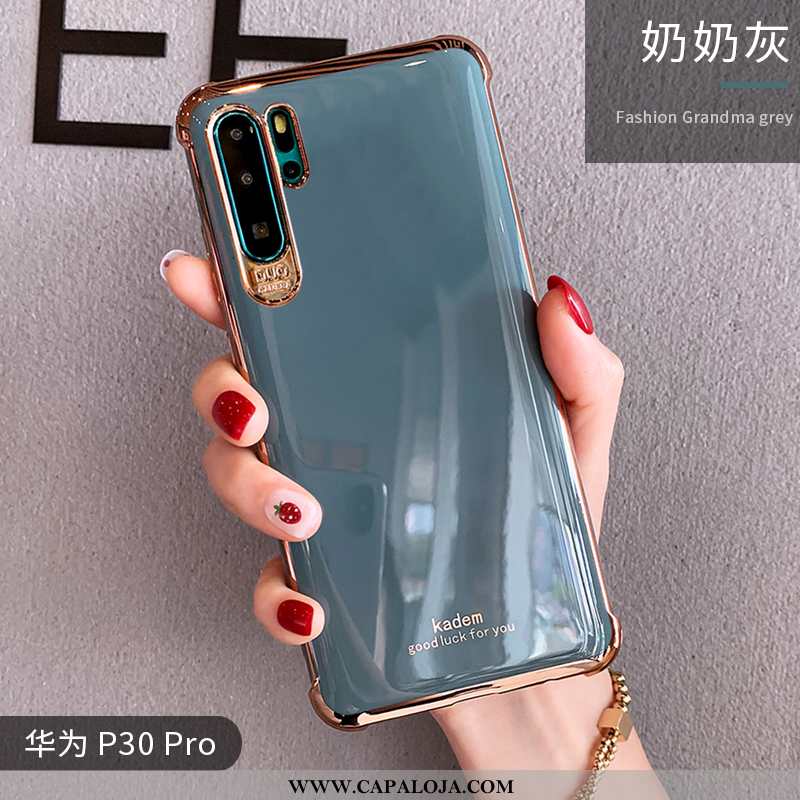 Capa Huawei P30 Pro Silicone Criativas Feminino Completa Laranja, Capas Huawei P30 Pro Personalizado