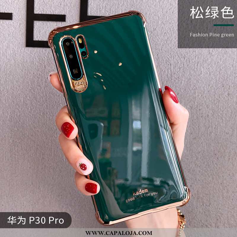 Capa Huawei P30 Pro Silicone Criativas Feminino Completa Laranja, Capas Huawei P30 Pro Personalizado