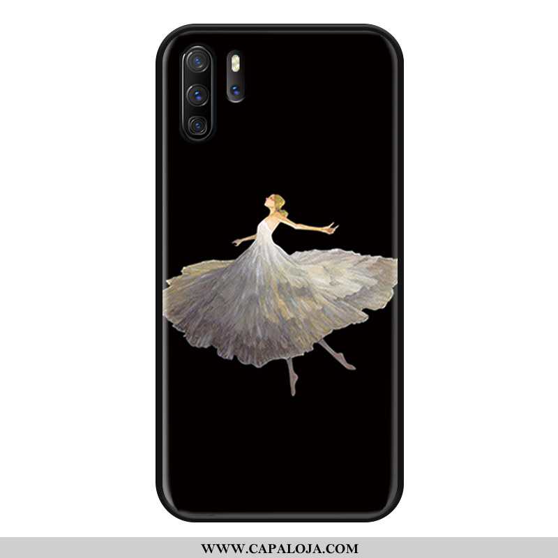 Capa Huawei P30 Pro Silicone Minimalista Completa Protetoras Preto, Capas Huawei P30 Pro Moda Promoç