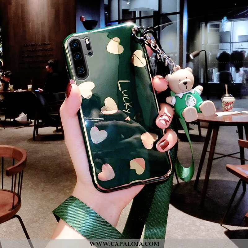 Capa Huawei P30 Pro Soft Slim Malha Completa Verde, Capas Huawei P30 Pro Super Online