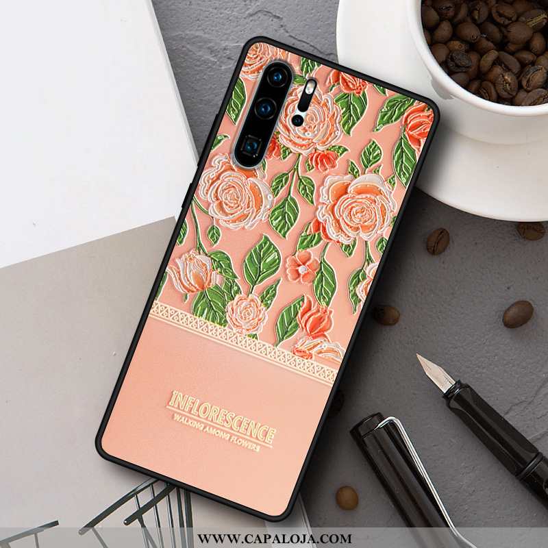 Capa Huawei P30 Pro Soft Telemóvel Feminino Silicone Rosa, Capas Huawei P30 Pro Protetoras Venda