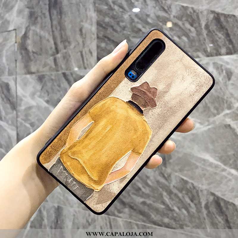 Capa Huawei P30 Protetoras Amarela Antiqueda Seda Amarelo, Capas Huawei P30 Cases Baratas