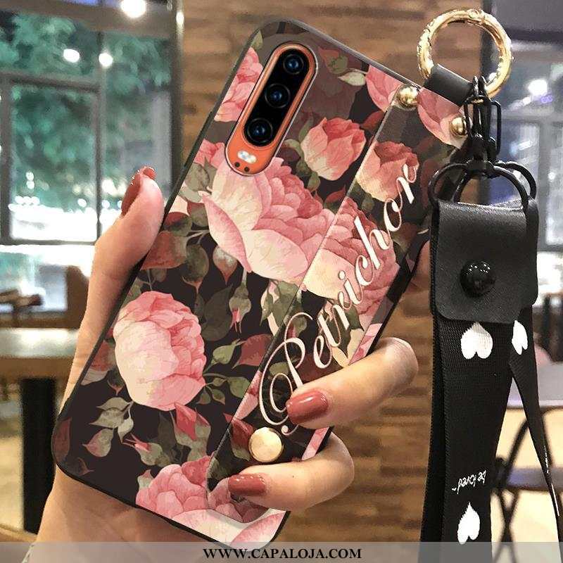 Capa Huawei P30 Protetoras Capas Tendencia Suporte Branco, Huawei P30 Cordao Baratas