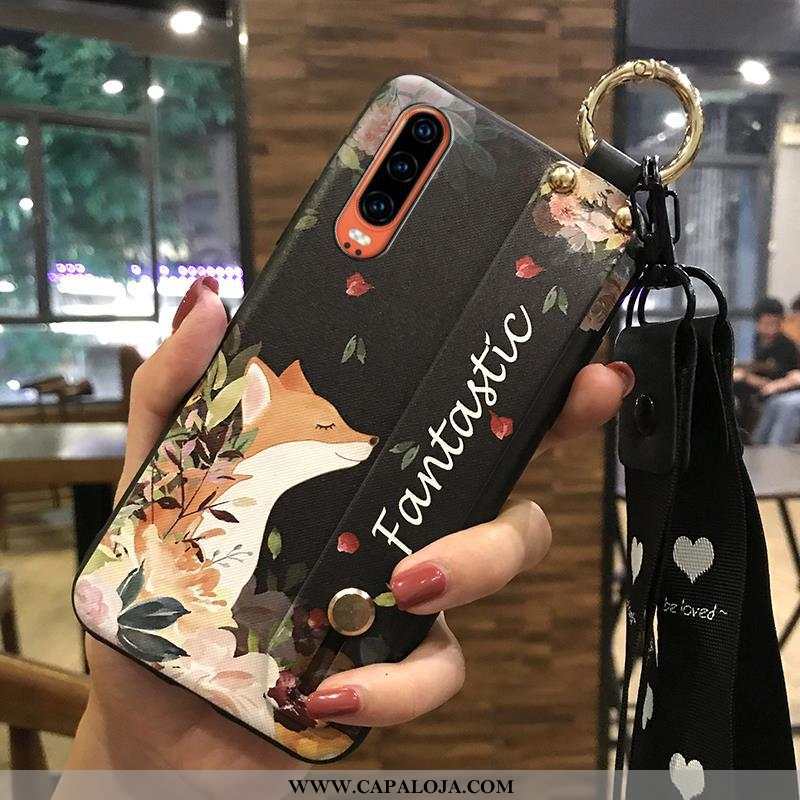 Capa Huawei P30 Protetoras Capas Tendencia Suporte Branco, Huawei P30 Cordao Baratas