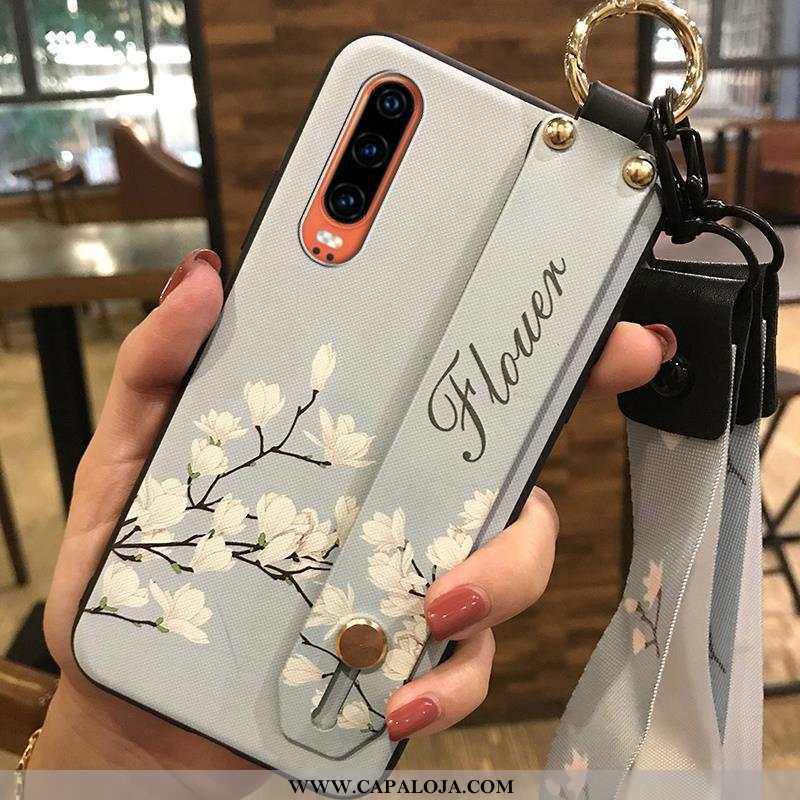 Capa Huawei P30 Protetoras Capas Tendencia Suporte Branco, Huawei P30 Cordao Baratas