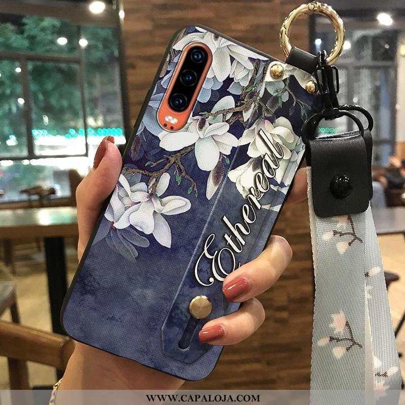 Capa Huawei P30 Protetoras Capas Tendencia Suporte Branco, Huawei P30 Cordao Baratas