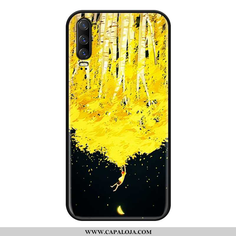 Capa Huawei P30 Protetoras Criativas Minimalista Feminino Amarelo, Capas Huawei P30 Silicone Comprar