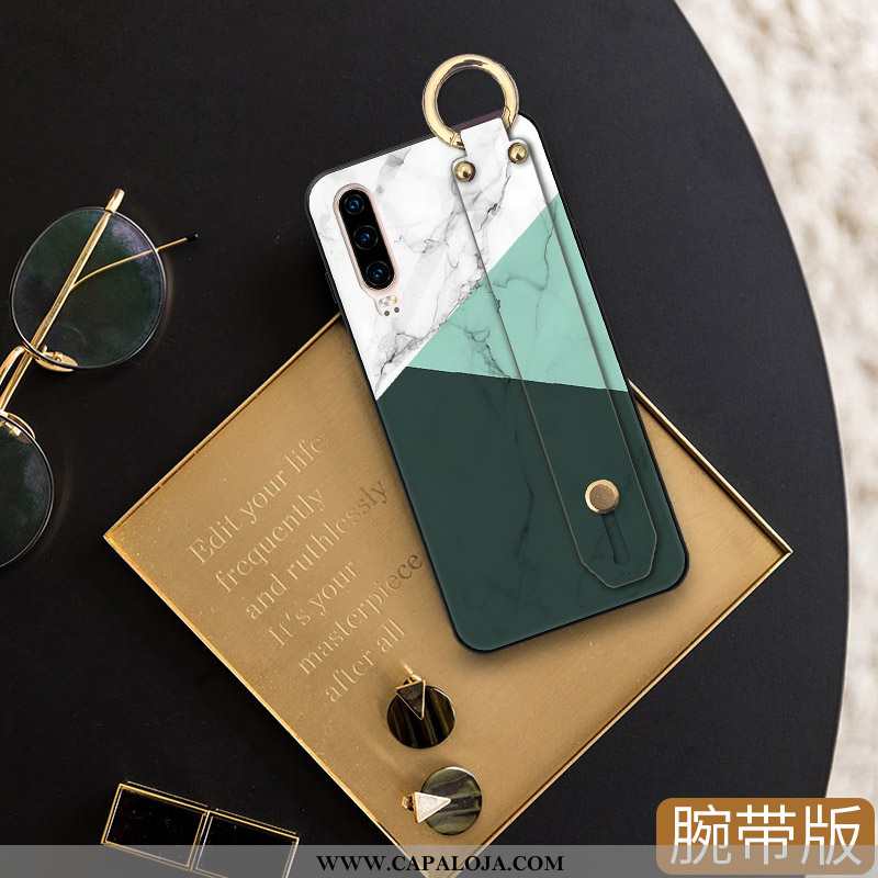 Capa Huawei P30 Silicone Verde Feminino Capas, Huawei P30 Cordao Online