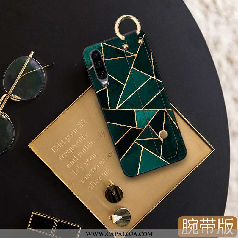 Capa Huawei P30 Silicone Verde Feminino Capas, Huawei P30 Cordao Online