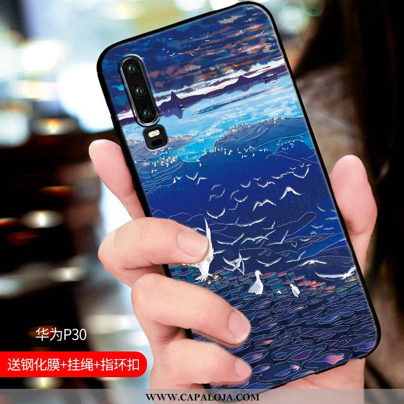 Capa Huawei P30 Slim Capas Nova Cases Preto, Huawei P30 Soft Venda