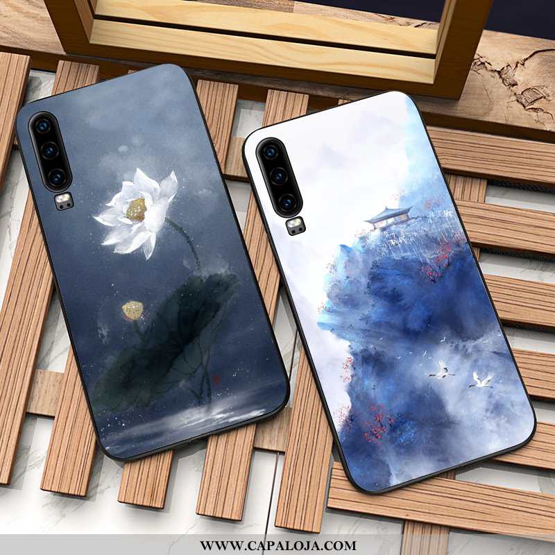 Capa Huawei P30 Slim Completa Capas Antiqueda Azul, Huawei P30 Tendencia Promoção