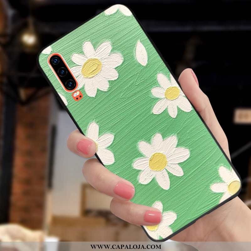 Capa Huawei P30 Soft Criativas Personalizado Pequena Vermelho, Capas Huawei P30 Protetoras Barato