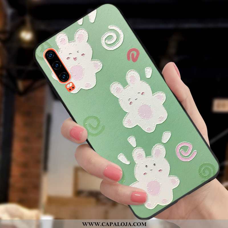 Capa Huawei P30 Soft Criativas Personalizado Pequena Vermelho, Capas Huawei P30 Protetoras Barato