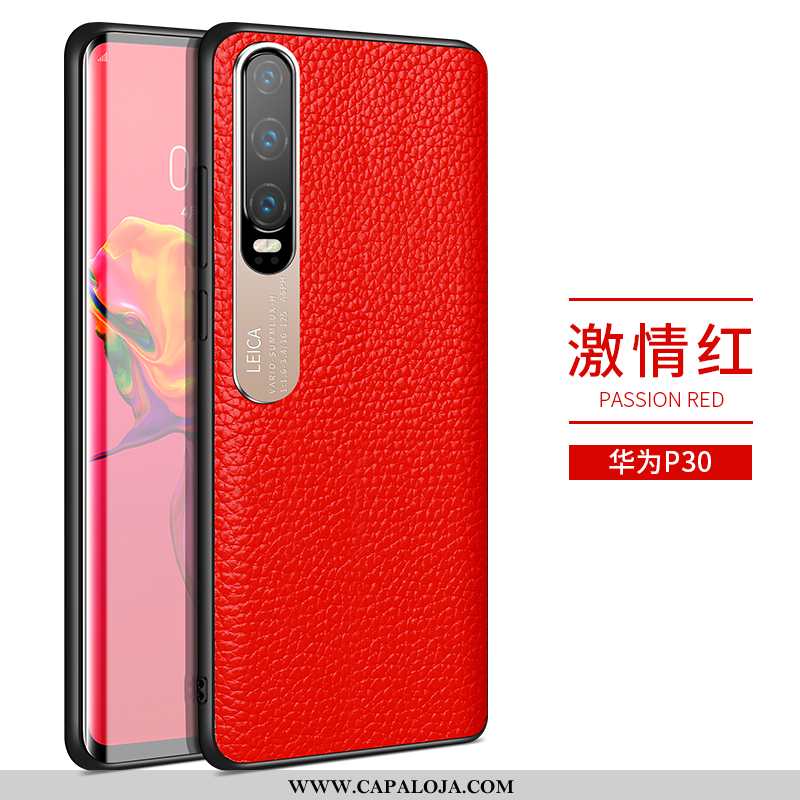 Capa Huawei P30 Soft Tendencia Traseira Completa Vermelho, Capas Huawei P30 Super Online