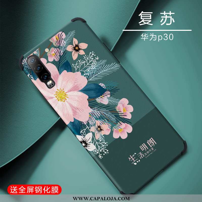 Capa Huawei P30 Tendencia Criativas Azul Cases, Capas Huawei P30 Soft Online