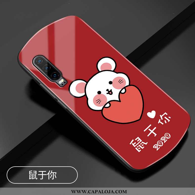 Capa Huawei P30 Vidro Cases Antiqueda Completa Vermelho, Capas Huawei P30 Protetoras Baratas