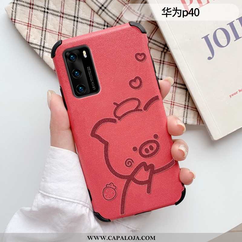 Capa Huawei P40 Bonitos Antiqueda Estiloso Roxa Roxo, Capas Huawei P40 Couro Comprar