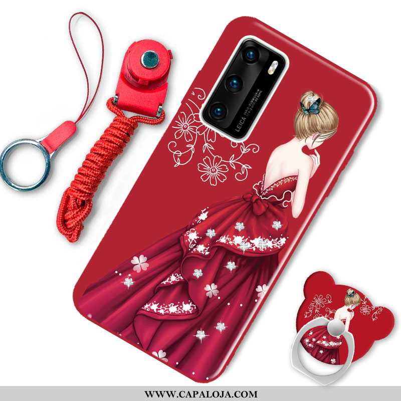 Capa Huawei P40 Fofas Soft Cases Fosco Bordô, Capas Huawei P40 Tendencia Barato