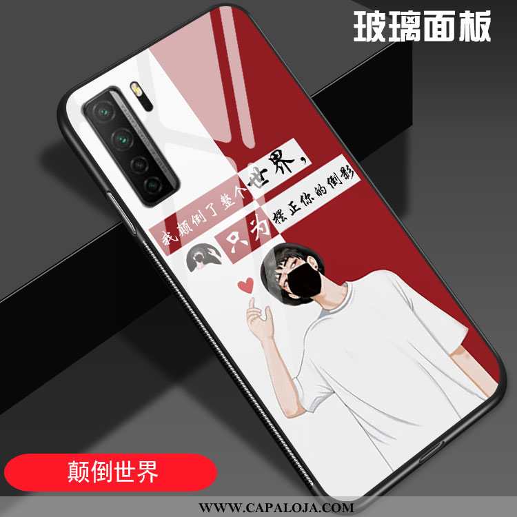 Capa Huawei P40 Lite 5g Moda Criativas Casal Tendencia Vermelho, Capas Huawei P40 Lite 5g Personaliz