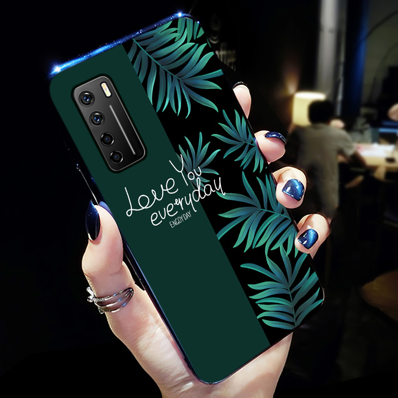 Capa Huawei P40 Lite 5g Moda Telemóvel Tendencia Nova Verde, Capas Huawei P40 Lite 5g Desenho Animad