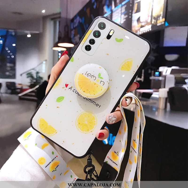 Capa Huawei P40 Lite 5g Protetoras Antiqueda Cases Telemóvel Amarelo, Capas Huawei P40 Lite 5g Silic