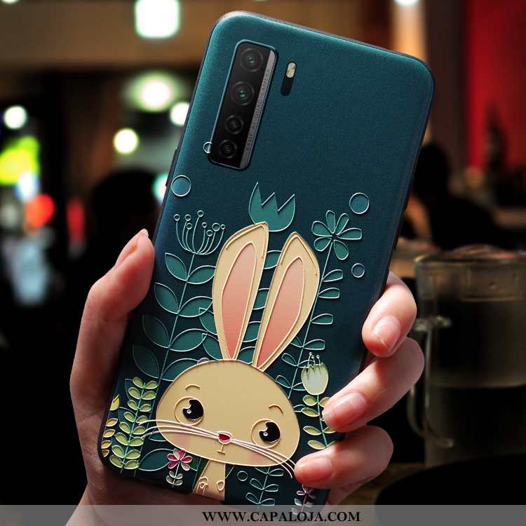 Capa Huawei P40 Lite 5g Tendencia Bonitos Super Nova Verde, Capas Huawei P40 Lite 5g Soft Baratos