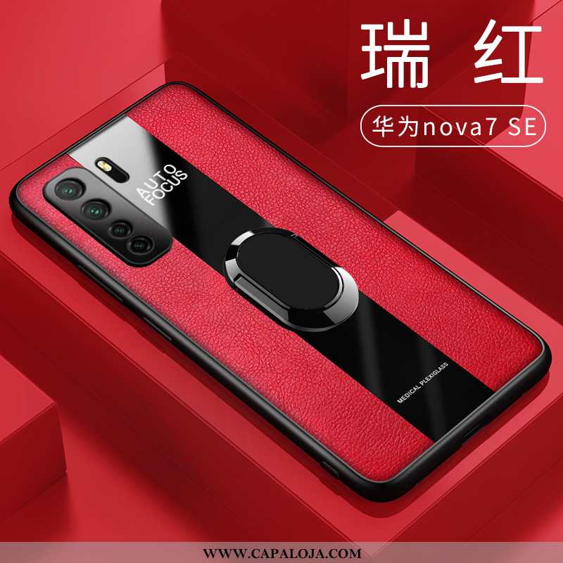 Capa Huawei P40 Lite 5g Tendencia Telemóvel Slim Capas Vermelho, Huawei P40 Lite 5g Soft Baratos