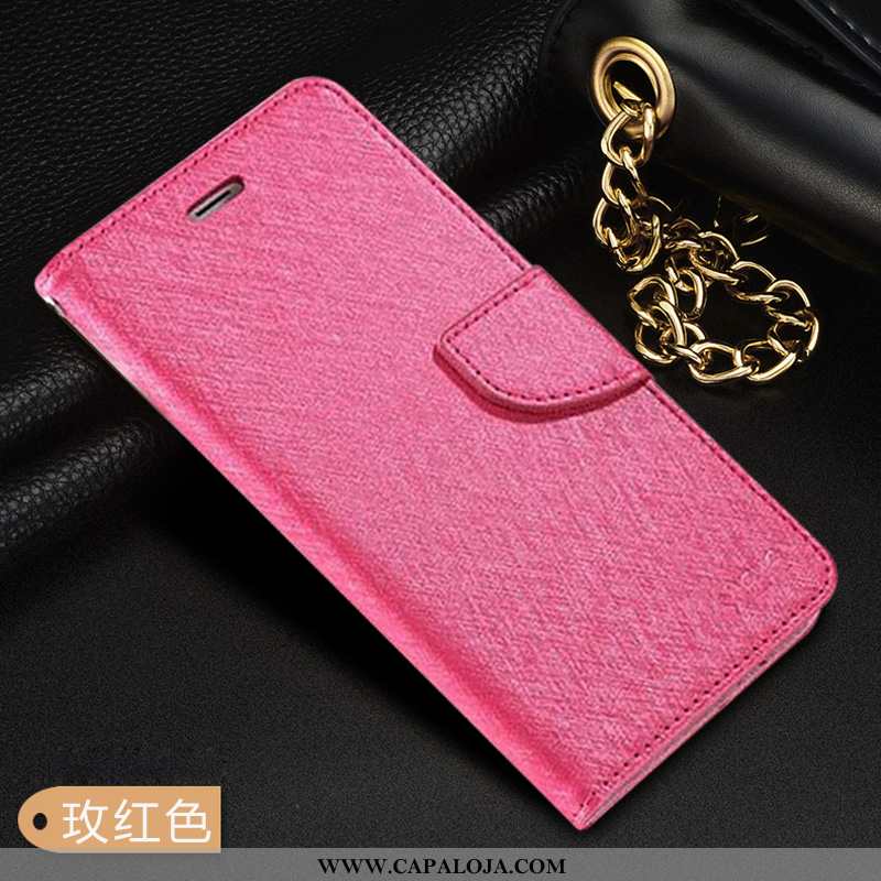 Capa Huawei P40 Lite Cordao Primavera Moda Cover Vermelho, Capas Huawei P40 Lite Couro Genuíno Barat