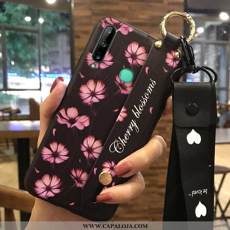 Capa Huawei P40 Lite E Cordao Soft Rosa Protetoras, Capas Huawei P40 Lite E Criativas Baratos