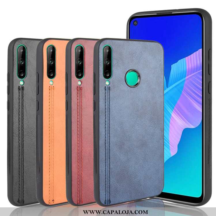 Capa Huawei P40 Lite E Couro Protetoras Antiqueda Capas Cinza, Huawei P40 Lite E Tendencia Baratos