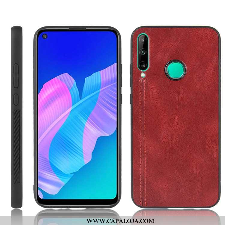 Capa Huawei P40 Lite E Couro Protetoras Antiqueda Capas Cinza, Huawei P40 Lite E Tendencia Baratos