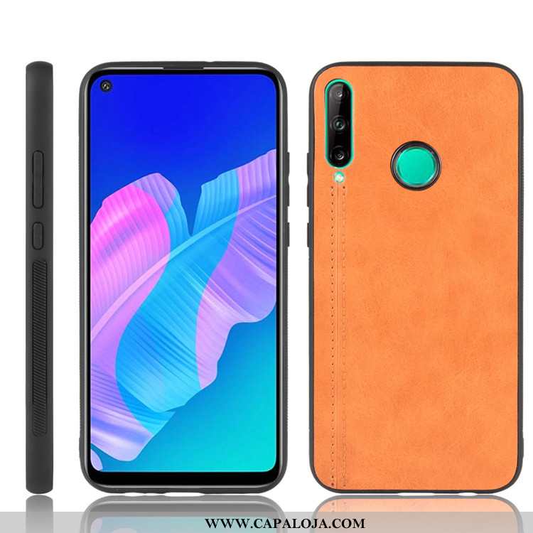 Capa Huawei P40 Lite E Couro Protetoras Antiqueda Capas Cinza, Huawei P40 Lite E Tendencia Baratos