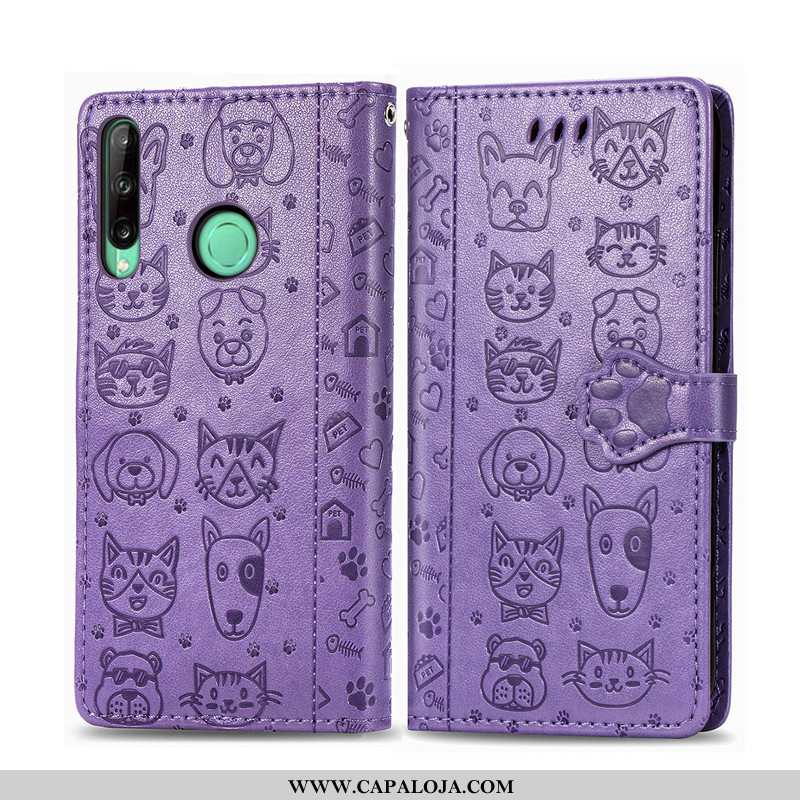 Capa Huawei P40 Lite E Couro Telemóvel Capas Gato Rosa, Huawei P40 Lite E Protetoras Baratos