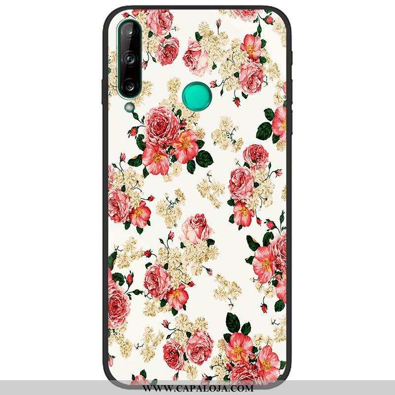 Capa Huawei P40 Lite E Criativas Pu Telemóvel Fosco Branco, Capas Huawei P40 Lite E Desenho Animado 