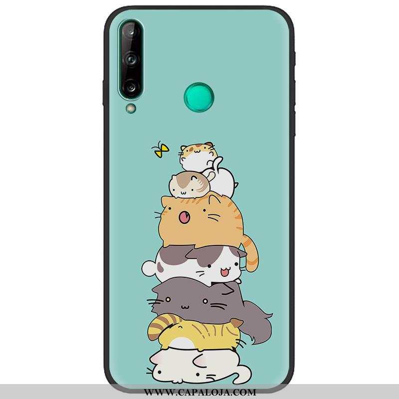 Capa Huawei P40 Lite E Criativas Pu Telemóvel Fosco Branco, Capas Huawei P40 Lite E Desenho Animado 