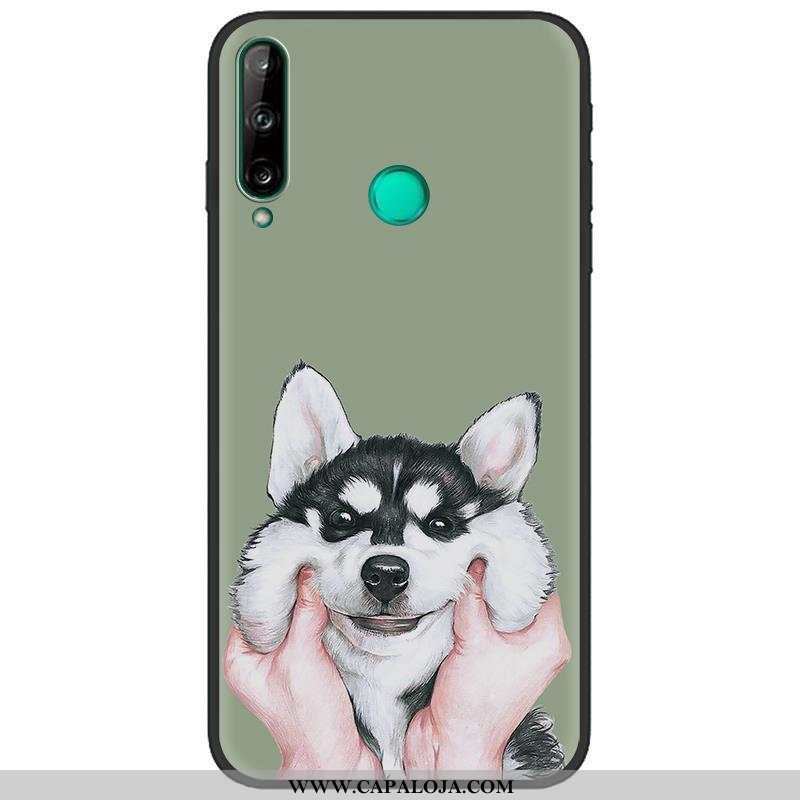 Capa Huawei P40 Lite E Criativas Pu Telemóvel Fosco Branco, Capas Huawei P40 Lite E Desenho Animado 