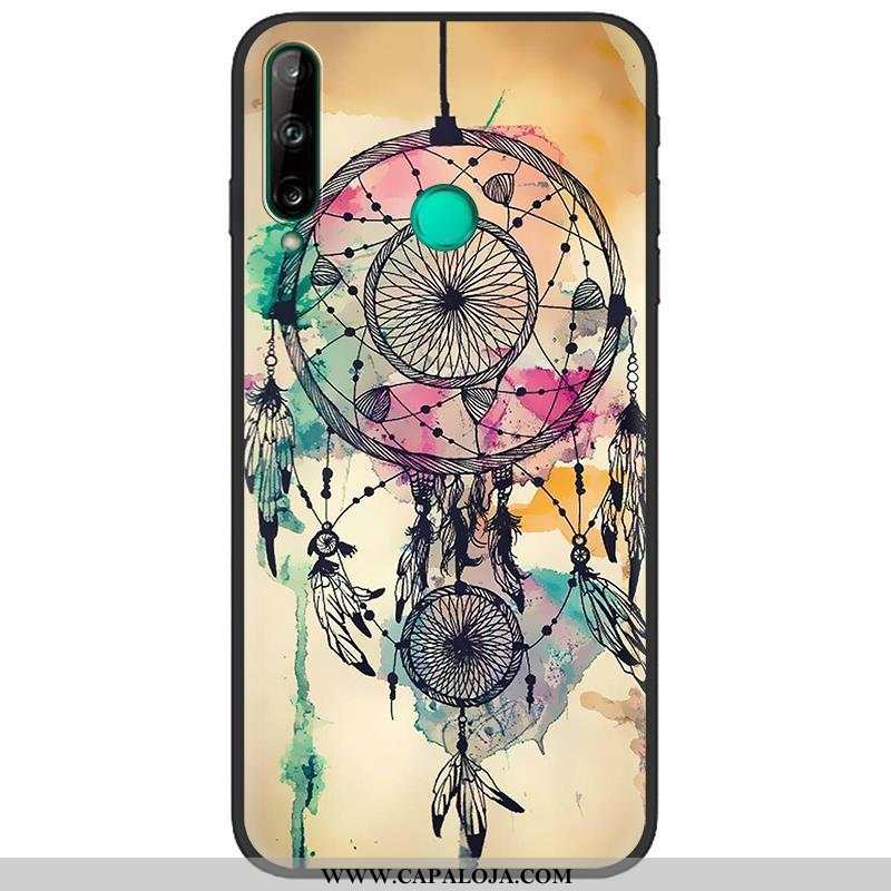 Capa Huawei P40 Lite E Criativas Pu Telemóvel Fosco Branco, Capas Huawei P40 Lite E Desenho Animado 