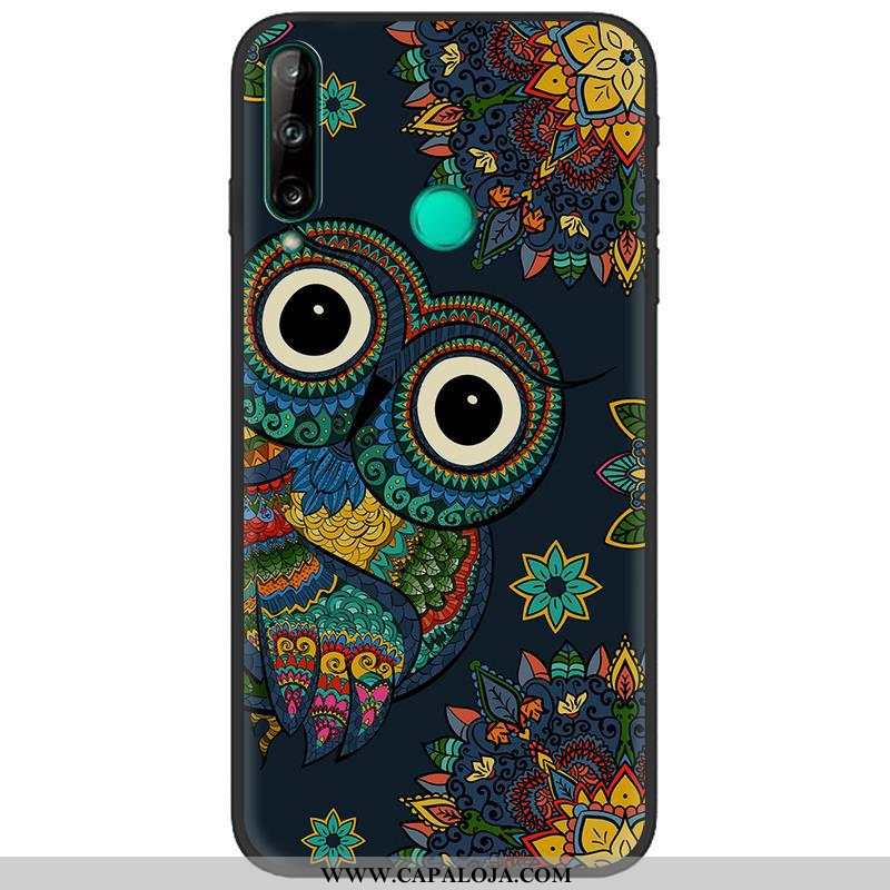 Capa Huawei P40 Lite E Desenho Animado Criativas Fosco Pintado Azul Escuro, Capas Huawei P40 Lite E 