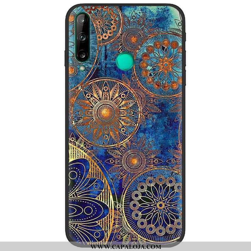 Capa Huawei P40 Lite E Desenho Animado Criativas Fosco Pintado Azul Escuro, Capas Huawei P40 Lite E 