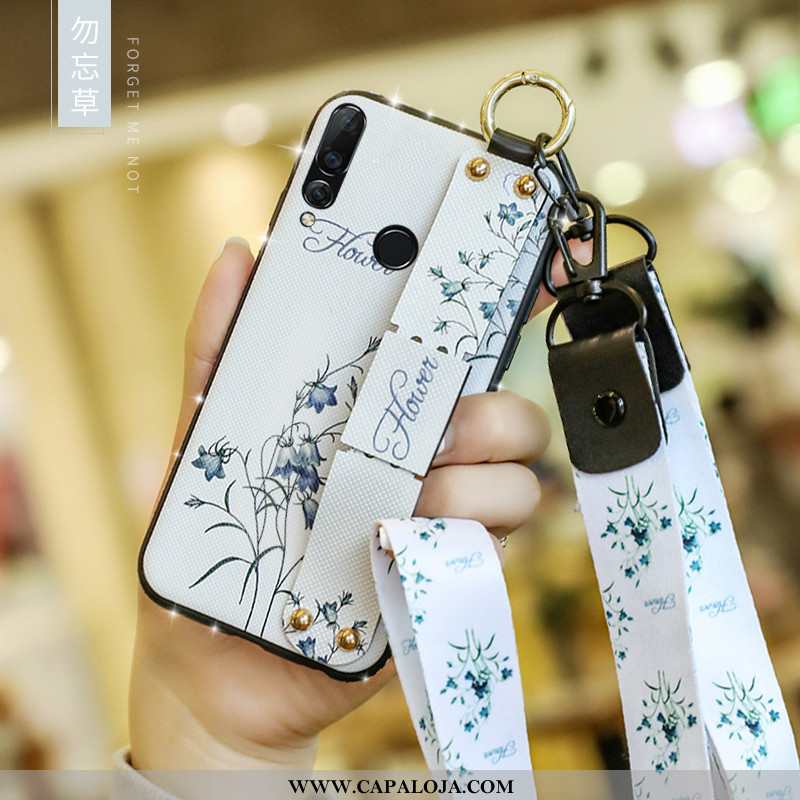 Capa Huawei P40 Lite E Silicone Vermelha Completa Malha Branco, Capas Huawei P40 Lite E Moda Comprar