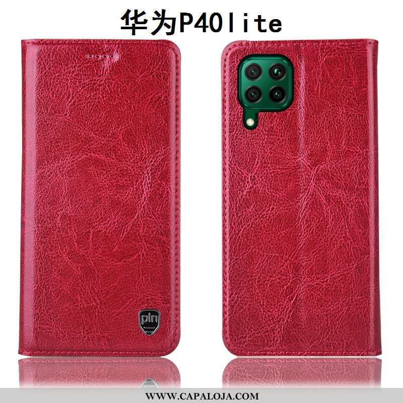 Capa Huawei P40 Lite Protetoras Capas Completa Tigrada Cinza, Huawei P40 Lite Couro Genuíno Baratas