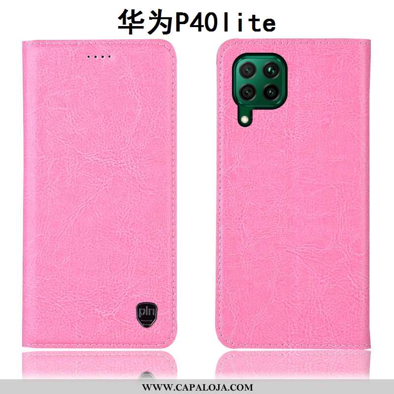 Capa Huawei P40 Lite Protetoras Capas Completa Tigrada Cinza, Huawei P40 Lite Couro Genuíno Baratas