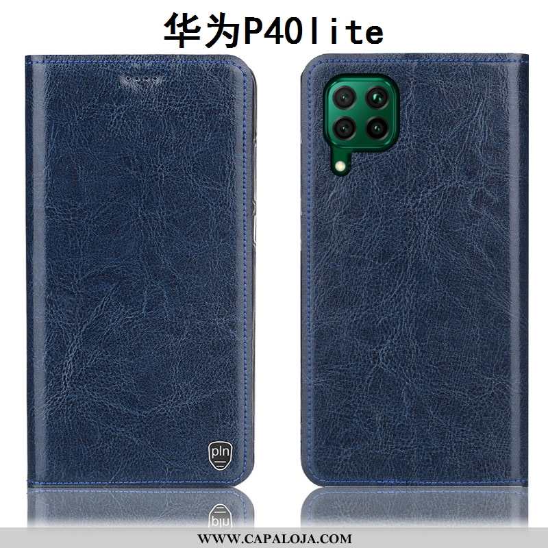 Capa Huawei P40 Lite Protetoras Capas Completa Tigrada Cinza, Huawei P40 Lite Couro Genuíno Baratas