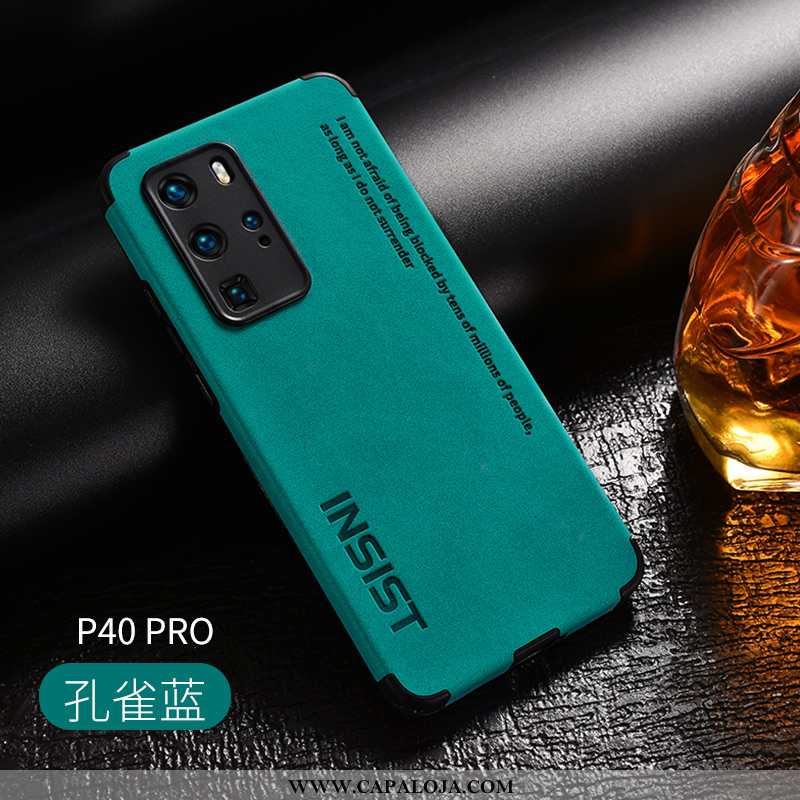 Capa Huawei P40 Pro Fosco Antiqueda Preto Telemóvel, Capas Huawei P40 Pro Criativas Baratas