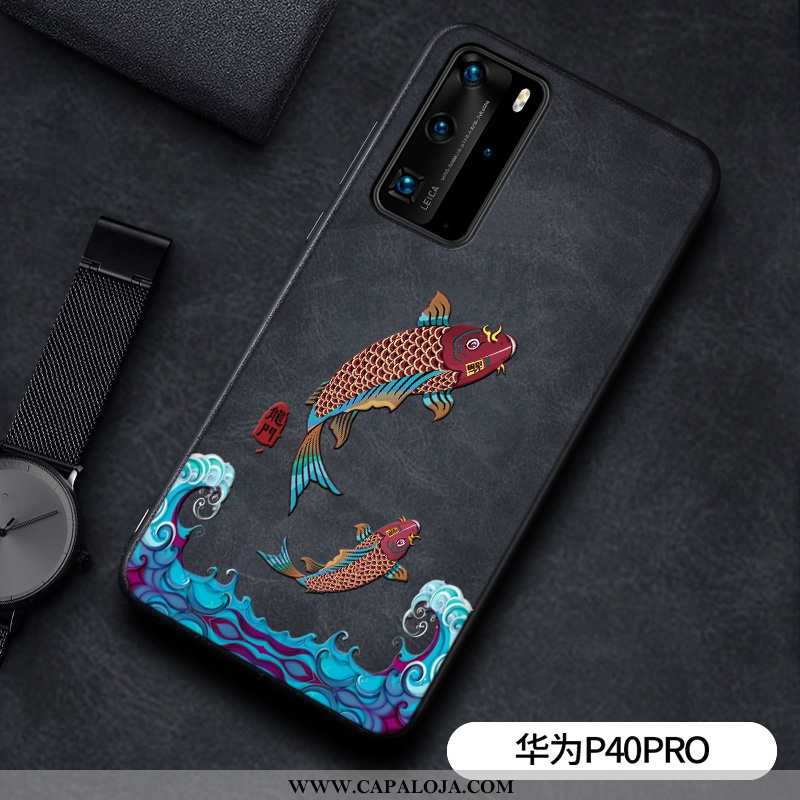 Capa Huawei P40 Pro Personalizado Capas Silicone Protetoras Preto, Huawei P40 Pro Couro Online