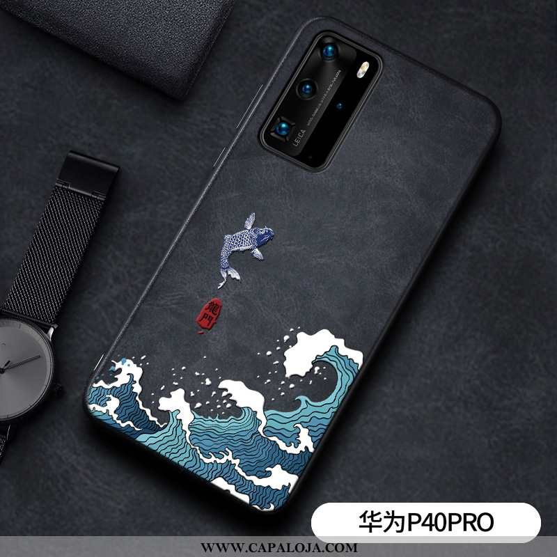 Capa Huawei P40 Pro Personalizado Capas Silicone Protetoras Preto, Huawei P40 Pro Couro Online