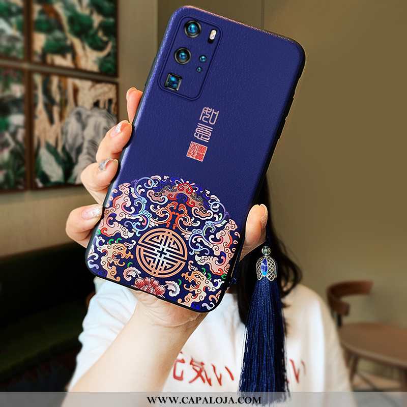 Capa Huawei P40 Pro Protetoras Slim Vermelha Suporte Vermelho, Capas Huawei P40 Pro Silicone Promoçã