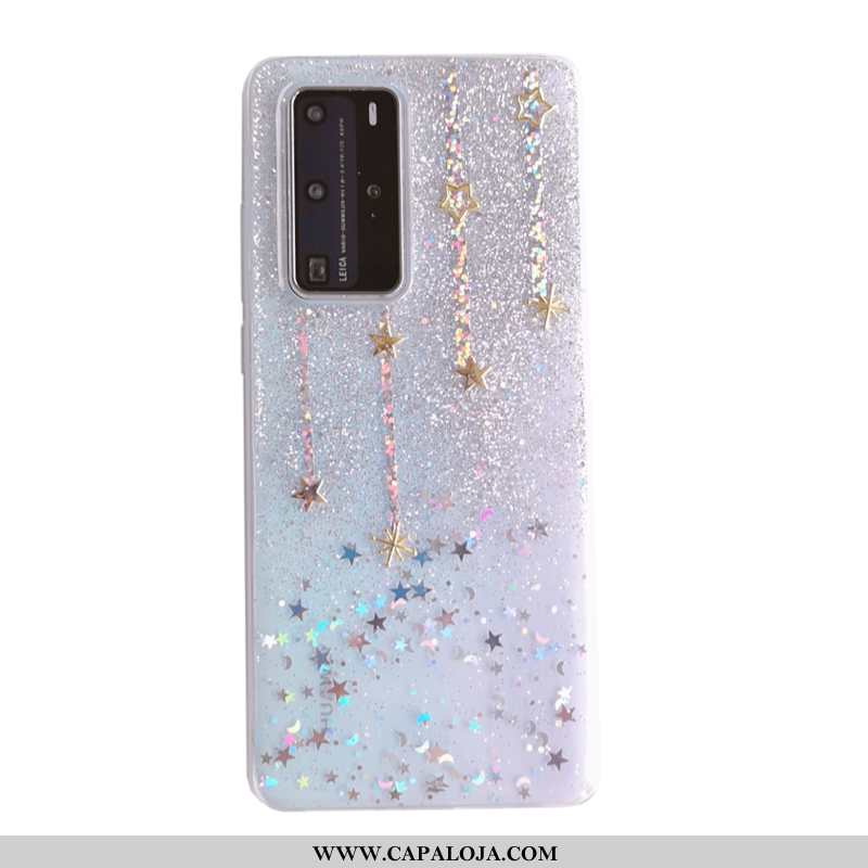 Capa Huawei P40 Pro Soft Cola Telemóvel Completa Prata, Capas Huawei P40 Pro Fofas Comprar