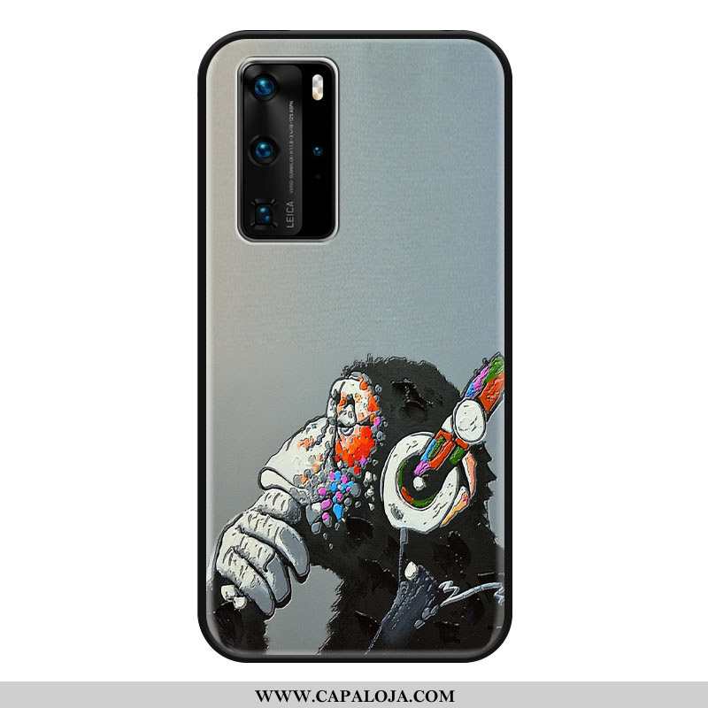 Capa Huawei P40 Pro Soft Completa Feminino Masculino Cinza, Capas Huawei P40 Pro Protetoras Baratas